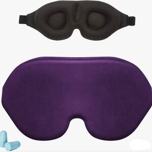 3D Purple Sleep Mask Set